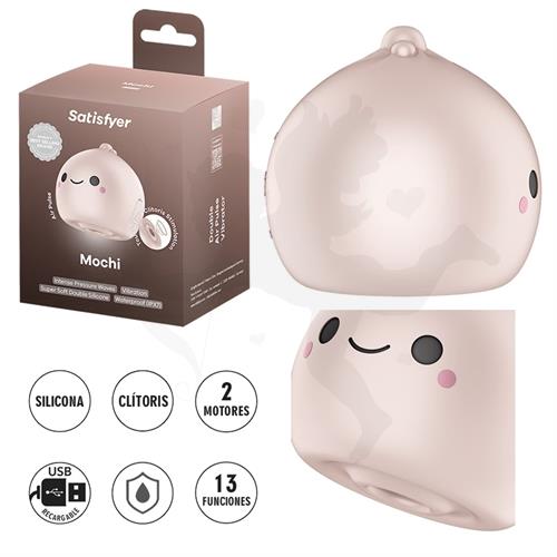 Mochi succionador estimulador de clitoris y carga USB